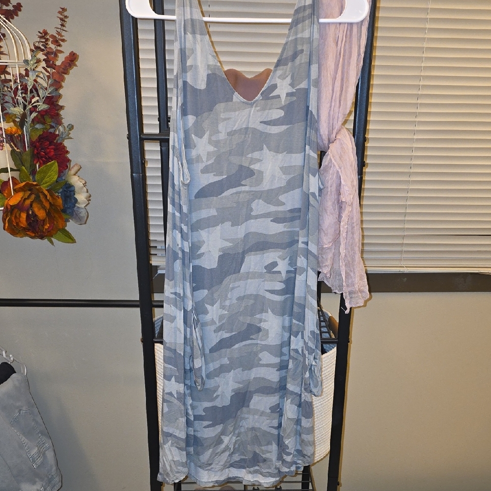 Camouflage Patterned Dress